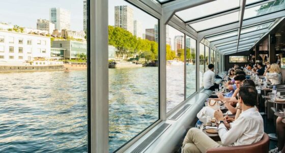 Seine River Panoramic Views Dinner Cruise Boat