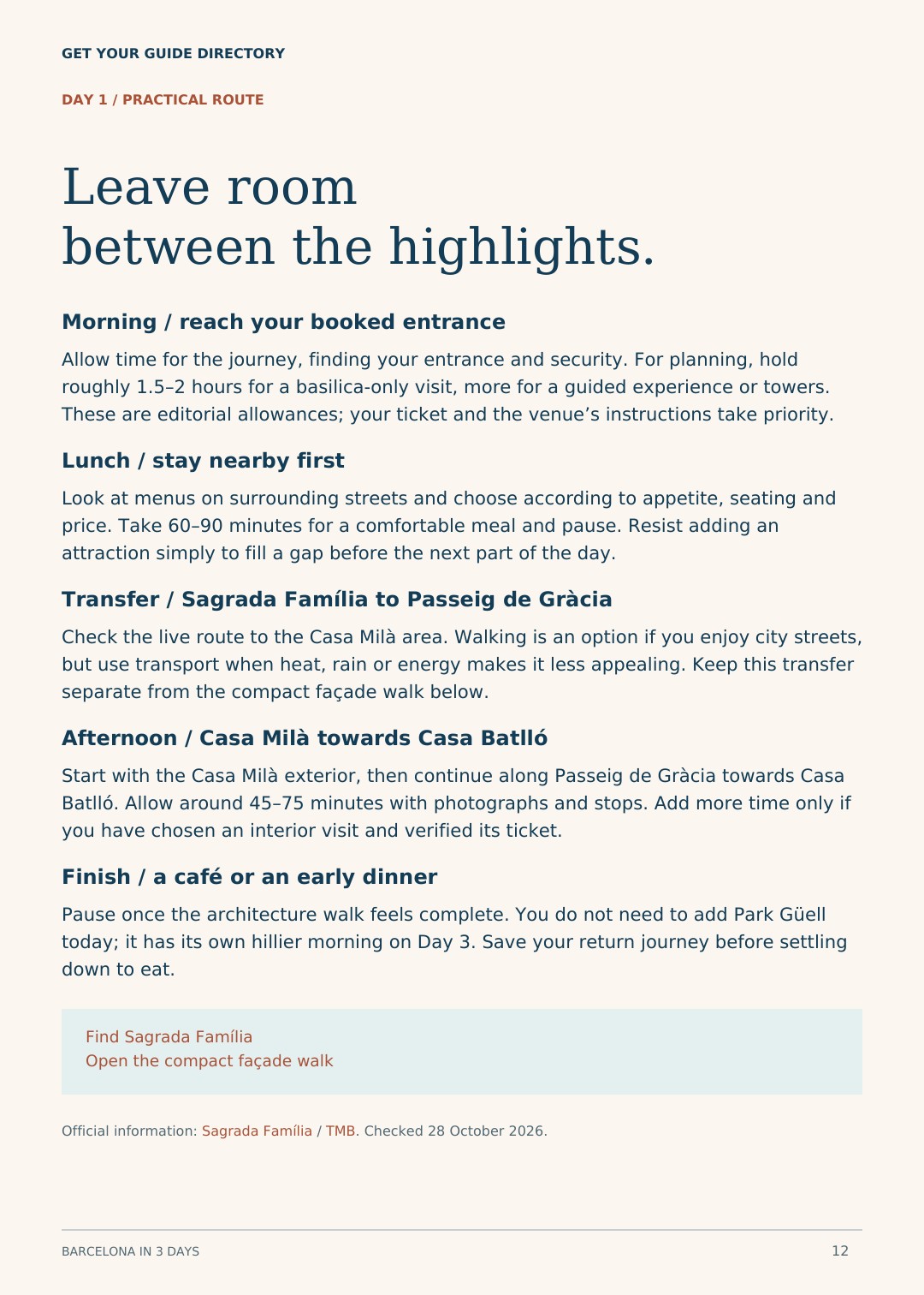 Barcelona in 3 Days — First-Timer’s Travel Kit