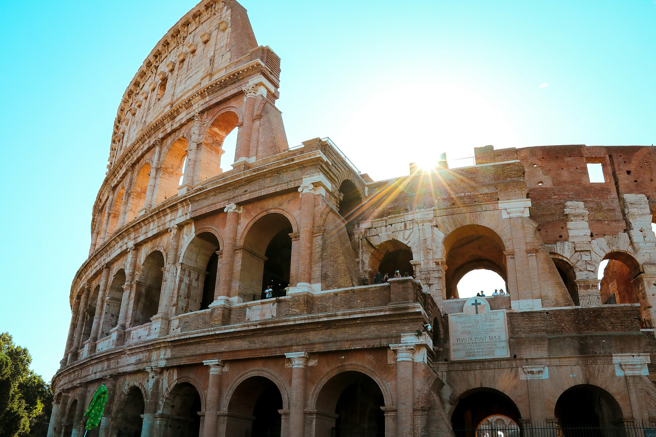 Exterior of the Colosseum in Rome